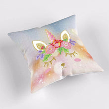 Carica l'immagine nel visualizzatore di Gallery, Fodera per Cuscino Diamond Painting 5D 30x30 cm Unicorno