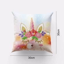 Carica l'immagine nel visualizzatore di Gallery, Fodera per Cuscino Diamond Painting 5D 30x30 cm Unicorno