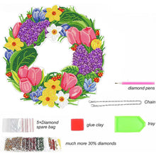 Carica l'immagine nel visualizzatore di Gallery, Ghirlanda Diamond Painting Fronte Retro Tulipani