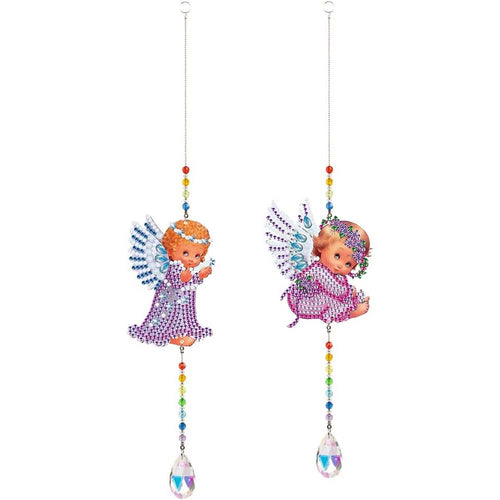 Carillon in Cristallo Diamond Painting 5D Angelo 2 Pezzi