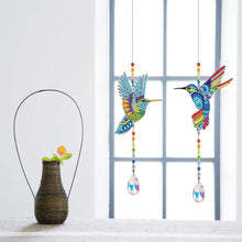Carica l&#39;immagine nel visualizzatore di Gallery, Ciondoli in Cristallo Diamond Painting 5D Colibrì 2 Pezzi