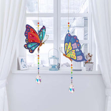 Carica l&#39;immagine nel visualizzatore di Gallery, Ciondoli in Cristallo Diamond Art Farfalle 2 Pezzi