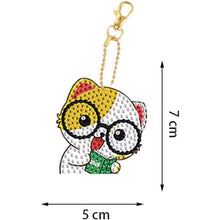 Carica l'immagine nel visualizzatore di Gallery, Portachiavi Diamond Painting 5D - Gatti 5 Pezzi