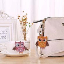 Carica l'immagine nel visualizzatore di Gallery, Portachiavi Diamond Painting 5D - Gufi 5 Pezzi