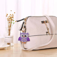 Carica l'immagine nel visualizzatore di Gallery, Portachiavi Diamond Painting 5D - Gufi 5 Pezzi