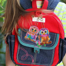 Carica l'immagine nel visualizzatore di Gallery, Portachiavi Diamond Painting 5D Gufi 6 Pezzi