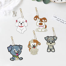 Carica l'immagine nel visualizzatore di Gallery, Portachiavi Diamond Painting 5D Cani 5 Pezzi