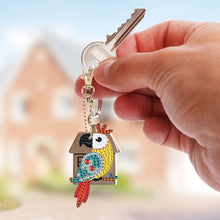 Carica l'immagine nel visualizzatore di Gallery, Portachiavi Diamond Painting 5D Pappagalli 5 Pezzi