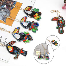 Carica l'immagine nel visualizzatore di Gallery, Portachiavi Diamond Painting 5D con Pappagalli 5 Pezzi