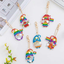 Carica l'immagine nel visualizzatore di Gallery, Portachiavi Diamond Painting 5D Gnome Arcobaleno