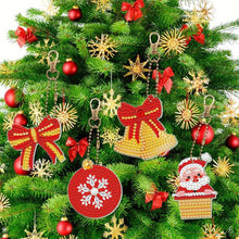 Carica l'immagine nel visualizzatore di Gallery, Portachiavi Diamond Painting 5D Set 2 Natale 8 Pezzi