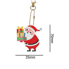 Carica l'immagine nel visualizzatore di Gallery, Portachiavi Diamond Painting 5D Natale 8 Pezzi