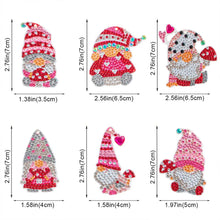 Carica l'immagine nel visualizzatore di Gallery, Portachiavi Diamond Painting 5D Gnomo con Funghi