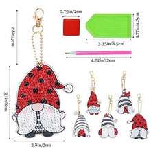 Carica l'immagine nel visualizzatore di Gallery, Portachiavi Diamond Painting 5D Gnomo