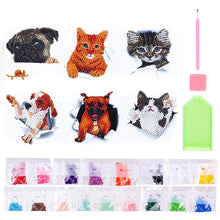 Carica l'immagine nel visualizzatore di Gallery, Set di Adesivi Diamond Painting Gatti e Cani Set 1