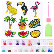 Carica l'immagine nel visualizzatore di Gallery, Set di Adesivi Diamond Painting Tropicali