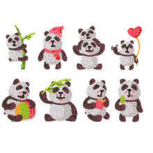 Carica l'immagine nel visualizzatore di Gallery, Set di Adesivi Diamond Painting con Panda