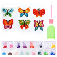 Carica l'immagine nel visualizzatore di Gallery, Set di Adesivi Diamond Painting Farfalle per Bambini