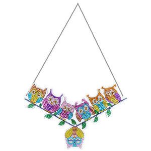 Decorazione Porta Diamond Painting 5D 7 Gufi