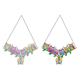 Decorazione Porta Diamond Painting 5D 7 Gufi