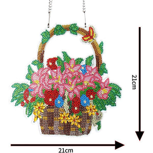 Decorazione Porta Diamond Painting 5D Vaso di Fiori