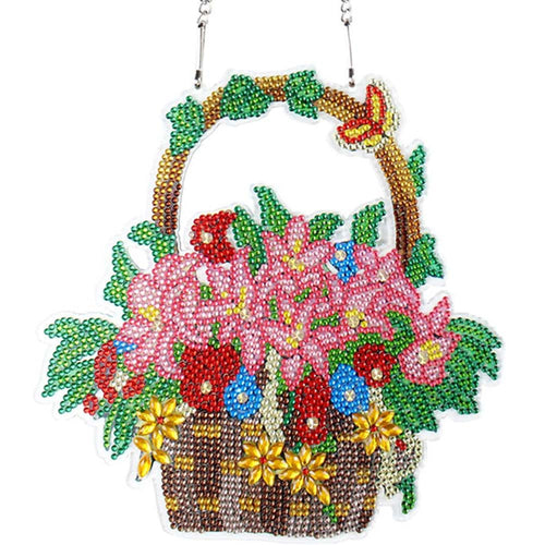 Sospensione per Porta Diamond Painting 5D Vaso di Fiori