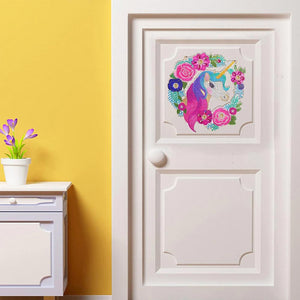 Decorazione Porta Diamond Painting 5D Unicorno