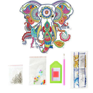 Decorazione Porta Diamond Painting 5D con Elefante