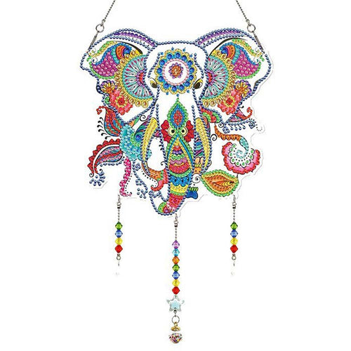 Sospensione per Porta Diamond Painting 5D con Elefante