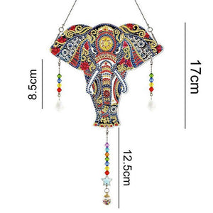 Decorazione per Porta Diamond Painting 5D Elefante