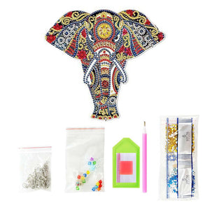 Decorazione per Porta Diamond Painting 5D Elefante