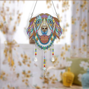 Decorazione per Auto Diamond Painting Cane
