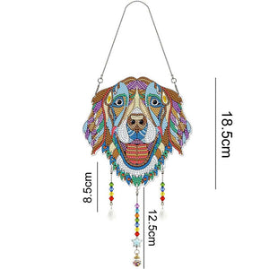 Decorazione per Auto Diamond Painting Cane