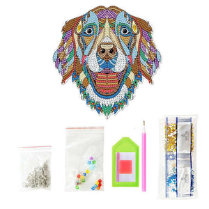 Decorazione per Auto Diamond Painting Cane