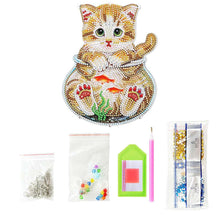 Carica l&#39;immagine nel visualizzatore di Gallery, Decorazione per Auto Diamond Painting Gatto in un Acquario
