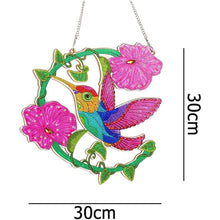 Carica l&#39;immagine nel visualizzatore di Gallery, Decorazione per Porta Diamond Painting 5D Colibrì con Fiori