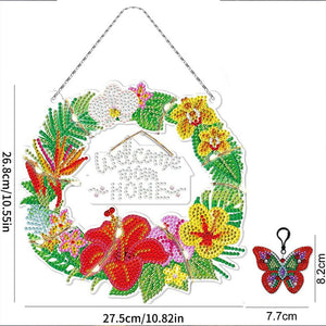 Decorazione Porta Diamond Painting 5D con LED e Pendente