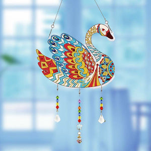 Decorazione Porta Diamond Painting 5D Cigno