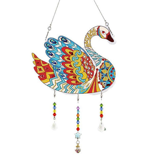 Sospensione Porta Diamond Painting 5D Cigno