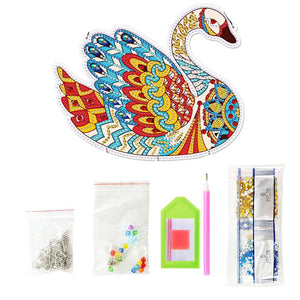 Decorazione Porta Diamond Painting 5D Cigno