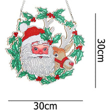 Carica l&#39;immagine nel visualizzatore di Gallery, Decorazione Porta Diamond Painting 5D Babbo Natale con Renna
