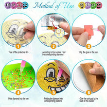 Carica l'immagine nel visualizzatore di Gallery, Sottobicchieri Diamond Painting 5D Emoji 8 Pezzi