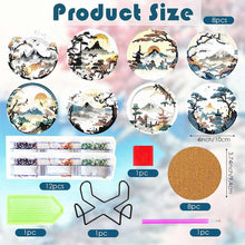 Carica l'immagine nel visualizzatore di Gallery, Sottobicchiere Diamond Painting 5D Paesaggio