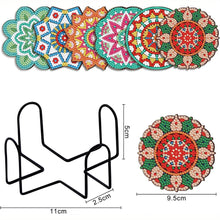 Carica l'immagine nel visualizzatore di Gallery, Sottobicchiere Diamond Painting 5D con Fiori Mandala
