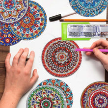 Carica l'immagine nel visualizzatore di Gallery, Sottobicchiere Diamond Art Mandala