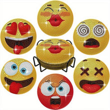 Carica l'immagine nel visualizzatore di Gallery, Sottobicchiere Diamond Painting 5D Emoji