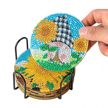 Carica l'immagine nel visualizzatore di Gallery, Sottobicchiere Diamond Painting 5D con Girasoli