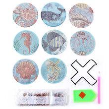 Carica l'immagine nel visualizzatore di Gallery, Sottobicchiere Diamond Painting 5D Animali Acquatici