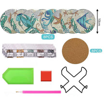 Carica l'immagine nel visualizzatore di Gallery, Sottobicchiere Diamond Painting 5D sottomarino