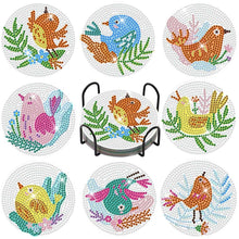 Carica l'immagine nel visualizzatore di Gallery, Sottobicchiere Diamond Painting 5D con Uccelli